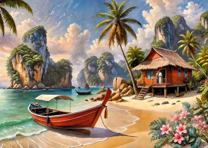 Tajski raj Puzzle 1000 elementów