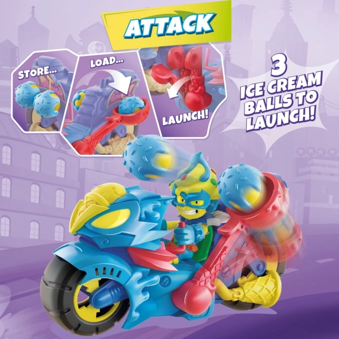 Superthings z turbo motocyklem turbo ice