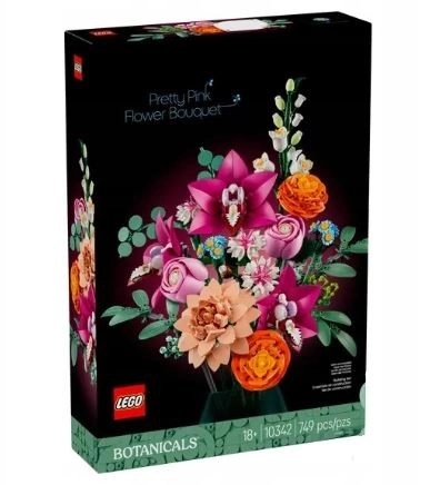 Lego Botanical piękny bukiet różowych kwiatów