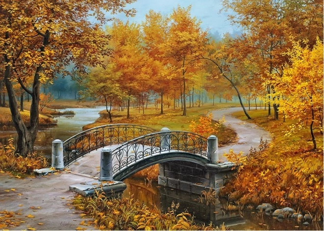 Puzzle Jesień w starym parku 1000 elementów CHERRY PAZZI