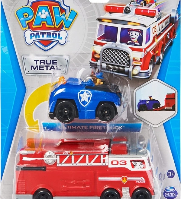 Zestaw pojazdów Psi Patrol – Wóz strażacki i Chase