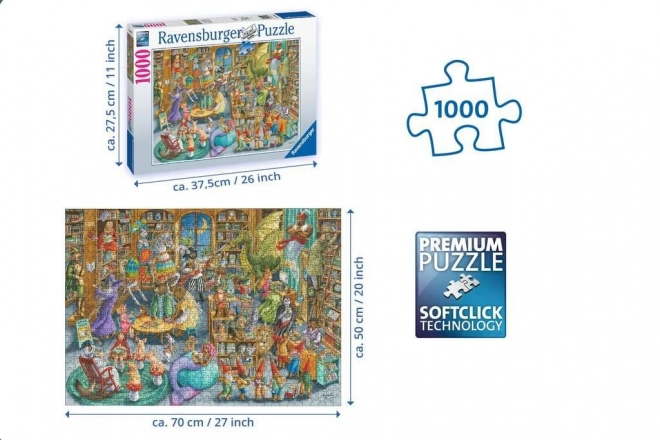 Puzzle 2D 1000 Ravensburger Północ w bibliotece