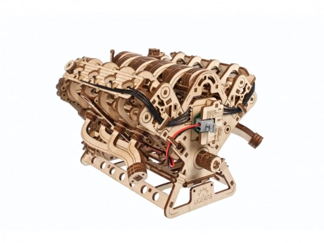 Ugears 3D drewniane puzzle silnik V8