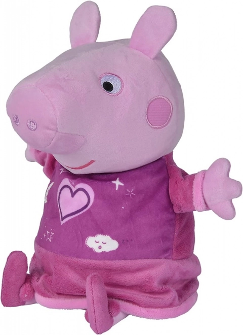 Peppa Pig 2w1 pluszowy sen, grający + światło, różowy, 25 cm