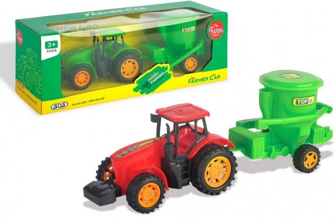 Traktor z przyczepą na napęd bezwładnościowy