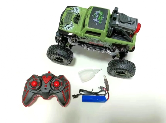 RC auto Rock Shark zielone