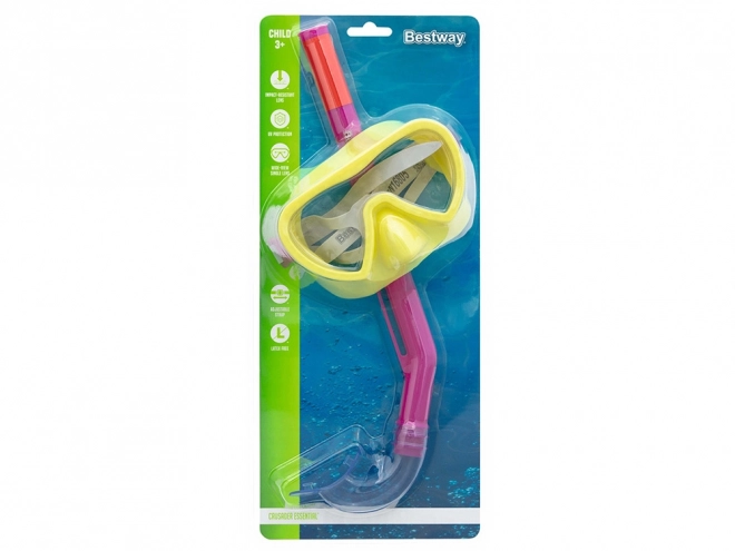 Maska do nurkowania Bestway z rurką dla dzieci 3+ – Żółta