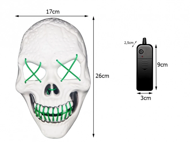 Świecąca maska Halloween