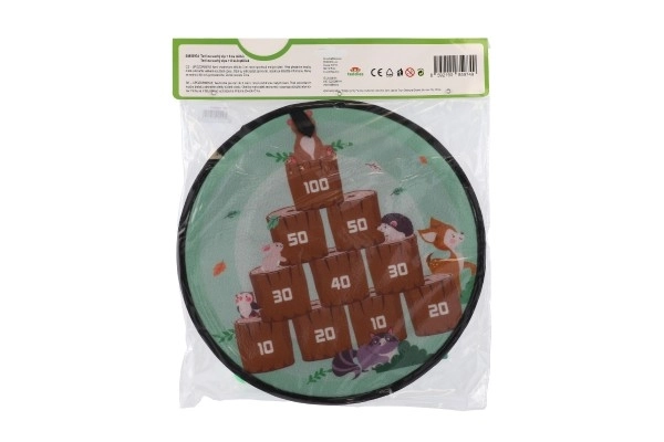 Dwustronna tarcza na rzep z piłeczkami 34 cm