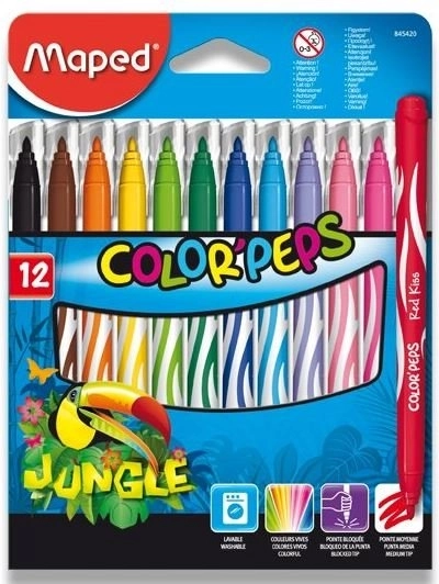 pisaki Maped Color'Peps Jungle 12 szt.