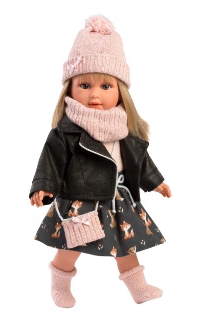 Llorens 540C CARLA - realistyczna lalka z miękkim materiałowym ciałem - 40 cm