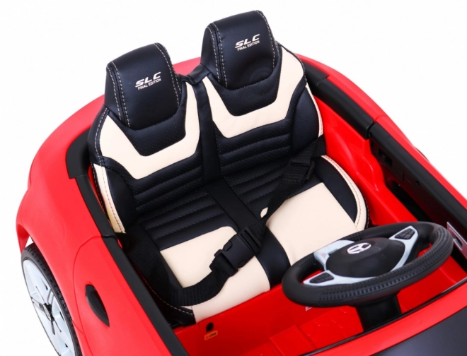 Mercedes Benz SLC300 Dziecięcy samochód na baterie Czerwony + dźwięki MP3 Światła + zdalne sterowanie + wolny start