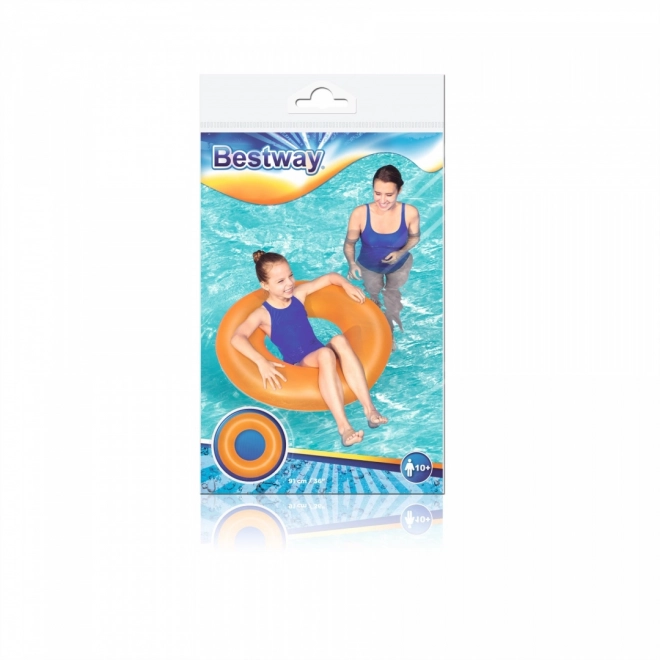 Neonowe pomarańczowe koło do pływania 91 cm BESTWAY