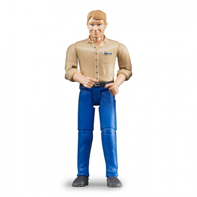 Bruder BWORLD Figurki mężczyzna niebieskie spodnie
