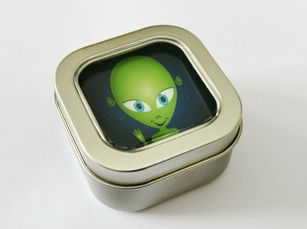 Pexeso Kosmos 64 karty w metalowym pudełku 6×6×4 cm
