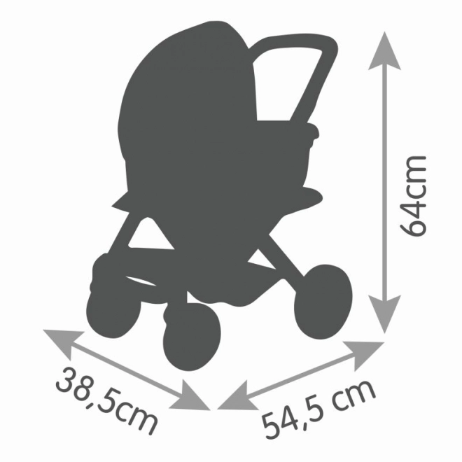 Kombinowany wózek Maxi Cosi dla lalek zielono-szary