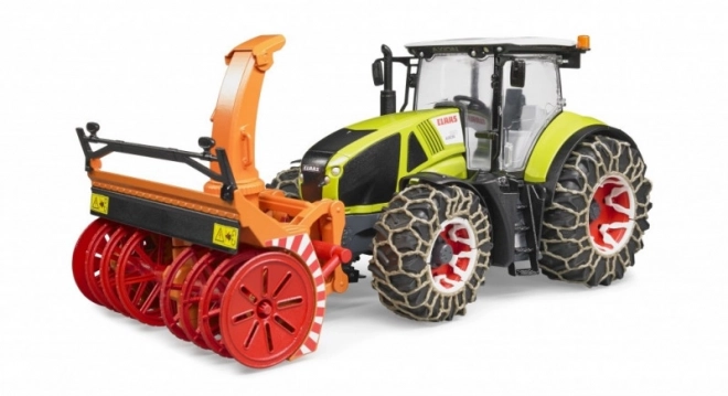 Bruder Traktor Class Axion 950 z odśnieżarką