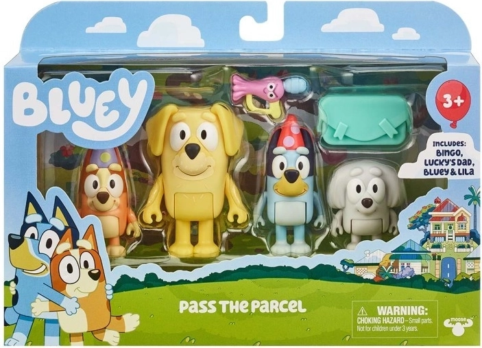 Zestaw figurek Bluey 4‑pack