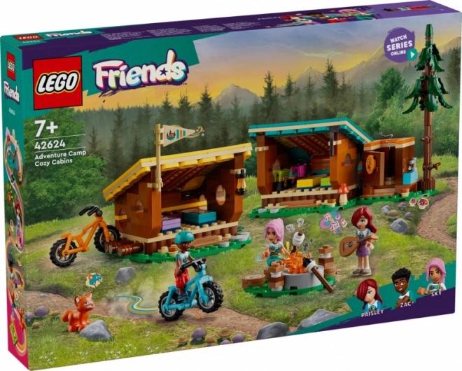 LEGO Friends 42624 Przytulne chatki na obozie przygodowym