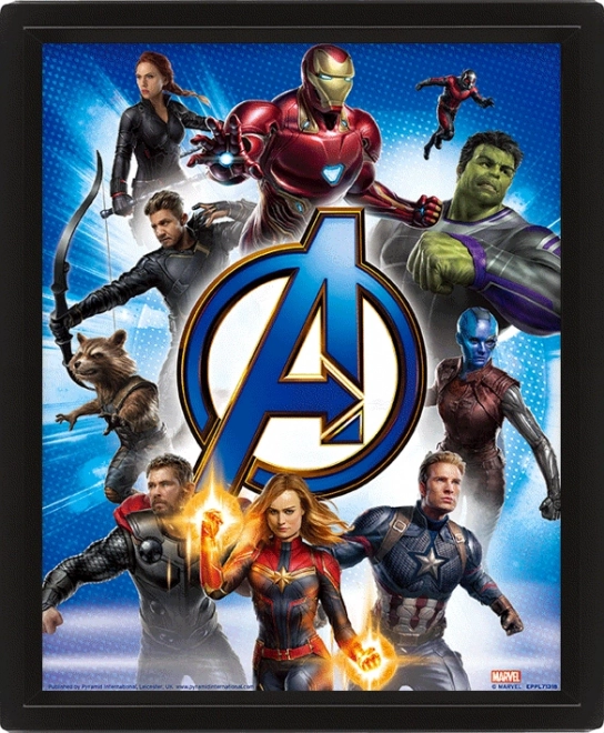 Trójwymiarowy obraz Avengers