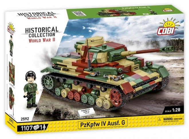 Zestaw II Wojna Światowa Panzerkampfwagen IV Ausf. G z 1107 elementów