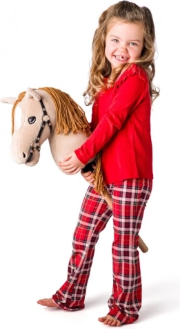 Hobby horse Gracja – koń na kiju z miękkiego pluszu
