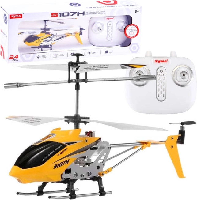 Syma S107H zdalnie sterowany metalowy helikopter z żyroskopową stabilizacją – żółty