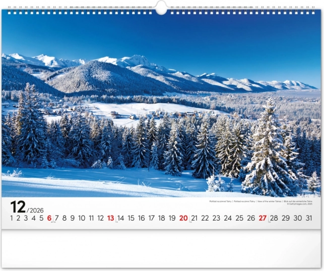 Kalendarz ścienny Magiczne Tatry 2026