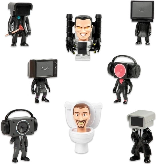 Tajemnicze kolekcjonerskie figurki Skibidi Toilet
