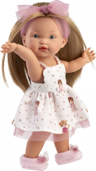 Realistyczna lalka Llorens Valeria z całkowicie winylowym ciałem - 28 cm