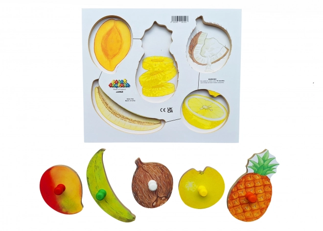 Just Jigsaws Obieramy i Kroimy Owoce 3 - Drewniane Puzzle