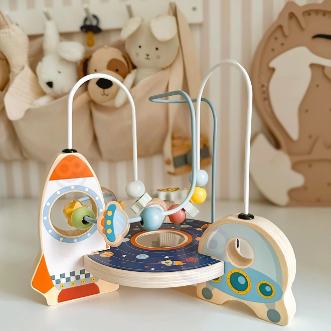 Drewniana rakietowa pętla od Tooky Toy