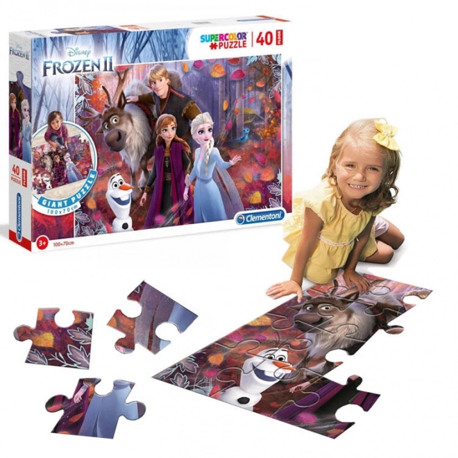 Podłogowe puzzle Kraina Lodu 2 Clementoni 40 elementów