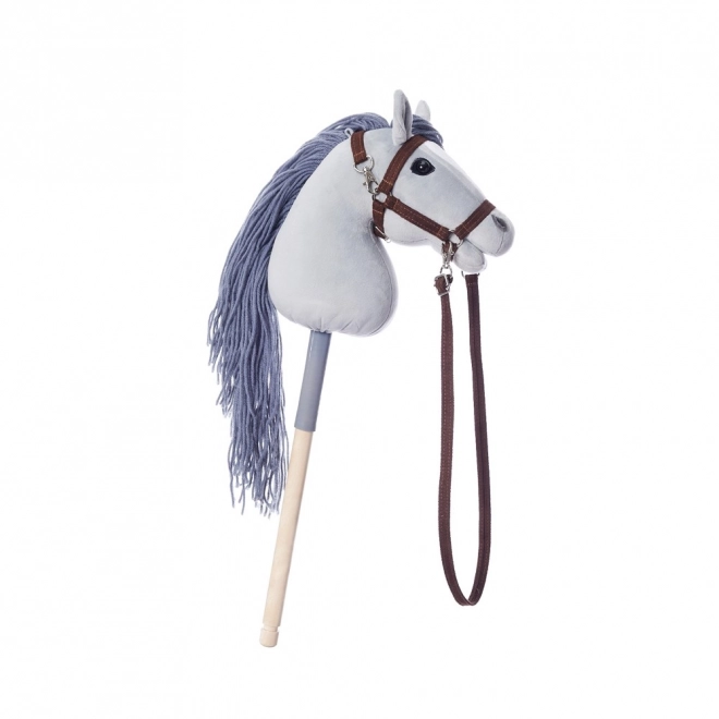 HOPPIHORSE koń na kiju hobby horse rozmiar A4 szary