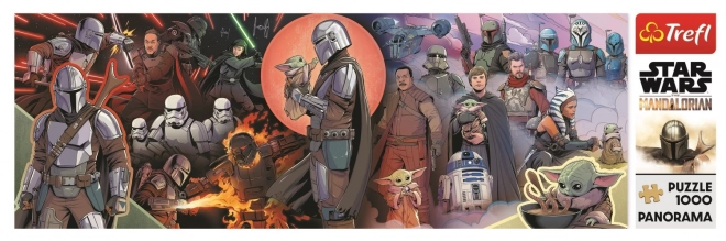 Panoramiczne puzzle The Mandalorian Przygody 1000 elementów