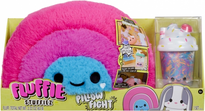 Poduszka Fluffie Stuffiez Pillow Fight tęcza