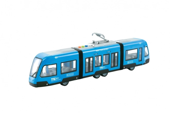 Tramwaj na mechanizm inercyjny niebieski skala 1:16