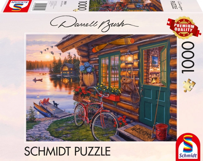 Puzzle Domek nad jeziorem 1000 elementów od Schmidt