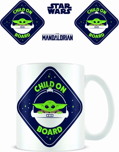 Ceramiczny kubek Mandalorian z motywem Child on Board