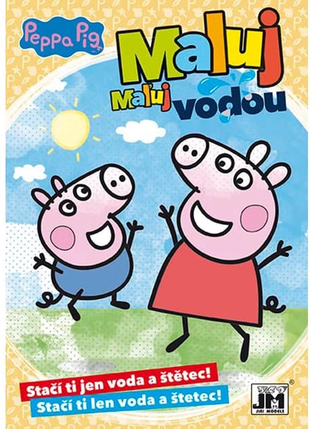 kolorowanka A5 maluj wodą Świnka Peppa