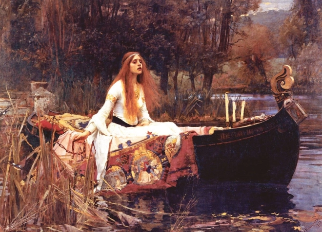 Puzzle Pani z Shalott 1000 elementów