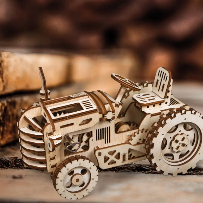 RoboTime 3D drewniane mechaniczne puzzle Traktor