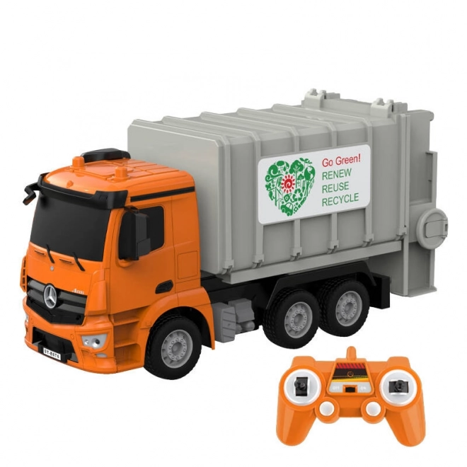 RC śmieciarka na zdalne sterowanie 1:26 Double Eagle (pomarańczowe) Mercedes-Benz Antos E676-003