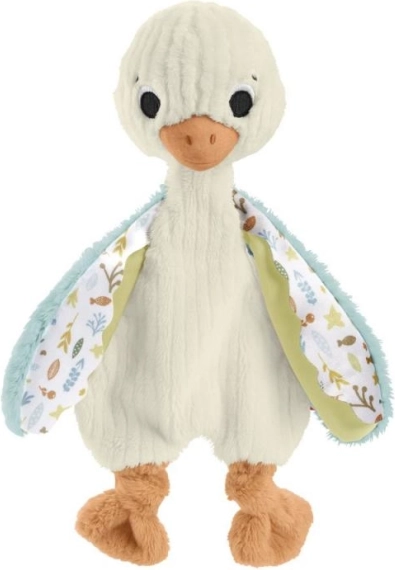 Sensoryczna pluszowa gęś Fisher-Price dla niemowląt