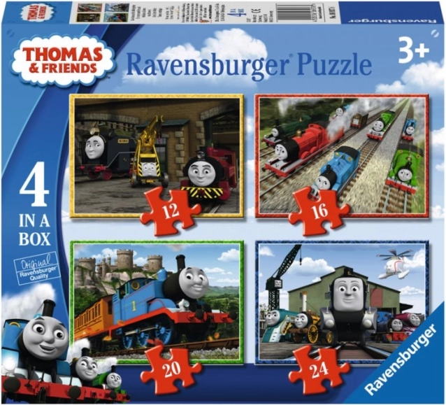 RAVENSBURGER Puzzle Tomek i Przyjaciele 4w1 (12,16,20,24 elementów)