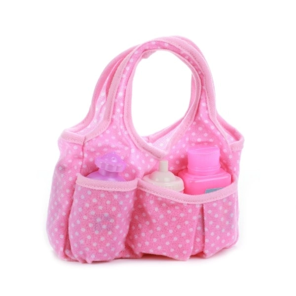 Torba dla lalek z akcesoriami plastikowa w plastikowym pudełku 17x12x7cm