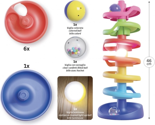 Spiralna wieża na kulki Brightball
