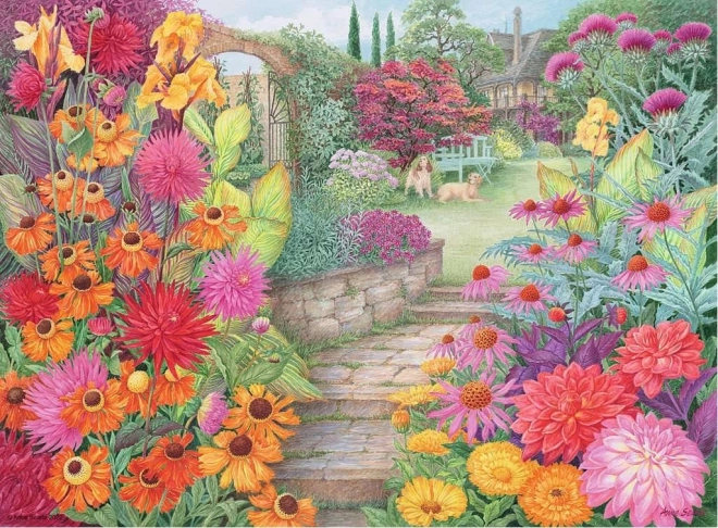 RAVENSBURGER Puzzle Wspaniałe ogrody 4x500 elementów
