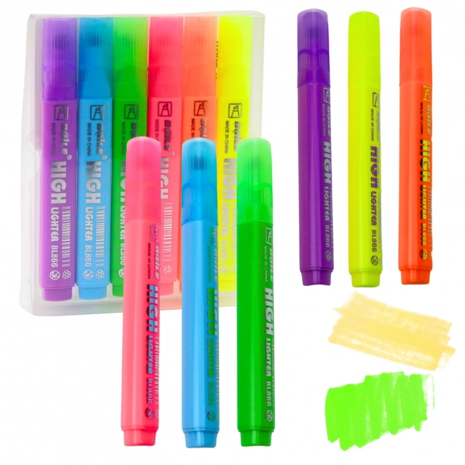 Zestaw fluorescencyjnych zakreślaczy 6 szt.