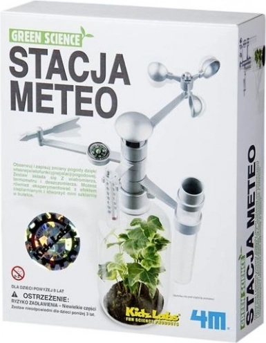 Naukowy zestaw Stacja meteorologiczna z mini szklarnią